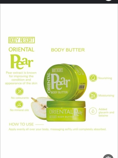 Oriental Pear Body Butter from M B R T