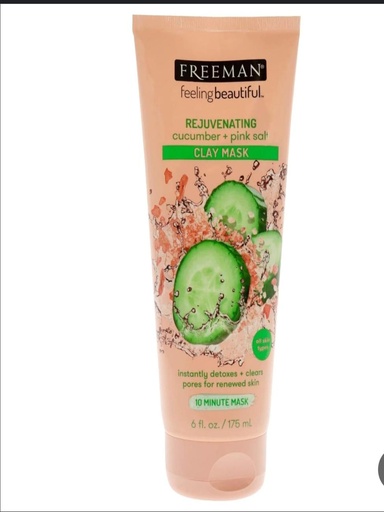 Clay Face Mask with Cucumber And Pink Himalayan Salt