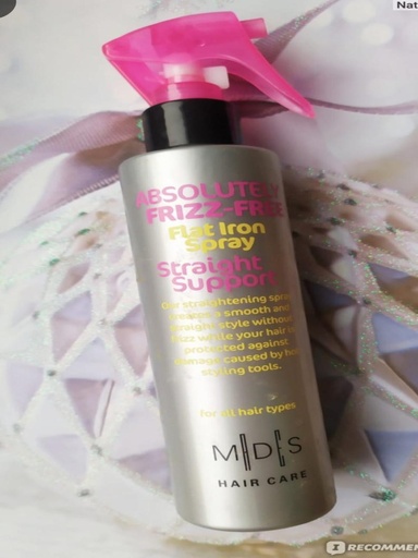 Spray straightening and protection for hair