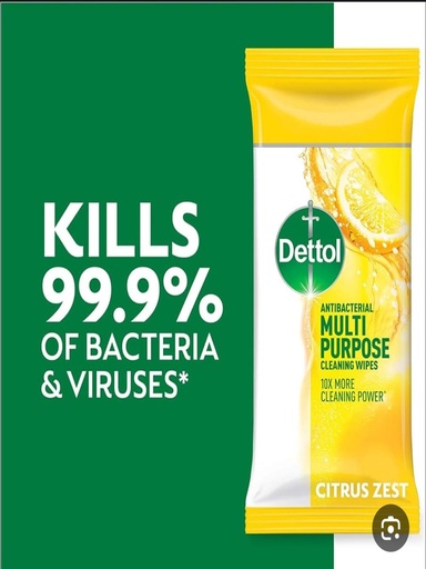 Dettol Citrus Scent Cleaning Wipes