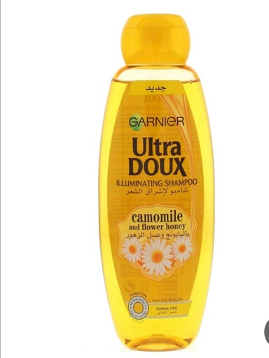 Garnier Ultra Doux shampoo with chamomile Extract and Flower Honey