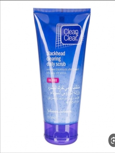 Daily facial scrub that helps remove blackheads