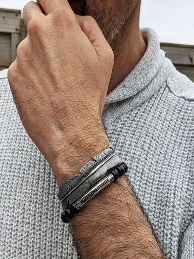 Feathered Valor Bracelet Trio - 1014