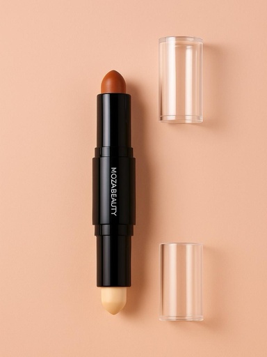 MOZA BEAUTY Dual Highlighter & Contour Stick – Sculpt & Glow in One