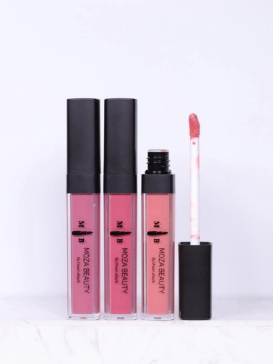 MOZA BEAUTY Vegan Matte Lipsticks – 16H Long Lasting