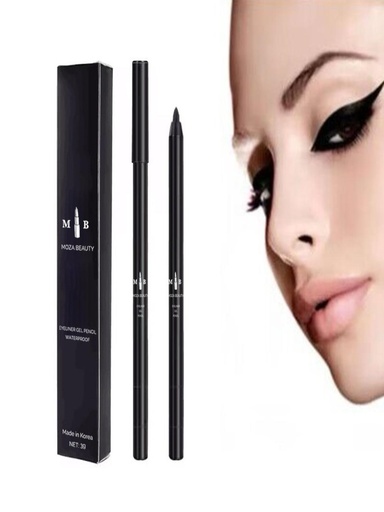 MOZA BEAUTY Vegan Waterproof Gel Eyeliner Pencil with Sharpener