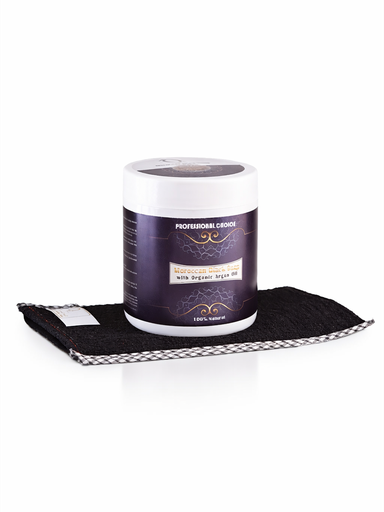 Moroccan Black Soap with Organic Argan Oil