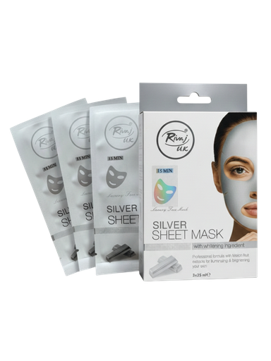 Rivaj Silver Sheet Mask - 25 ML x 3 PCS