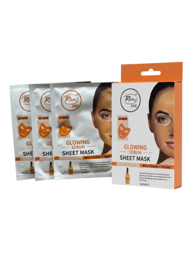 Rivaj Glowing Serum Sheet Mask - 25ML x 3PCS
