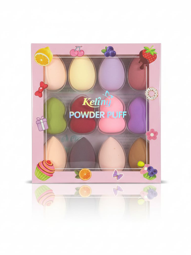 Keliny Powder Puff Makeup Sponge Set - 12PCS