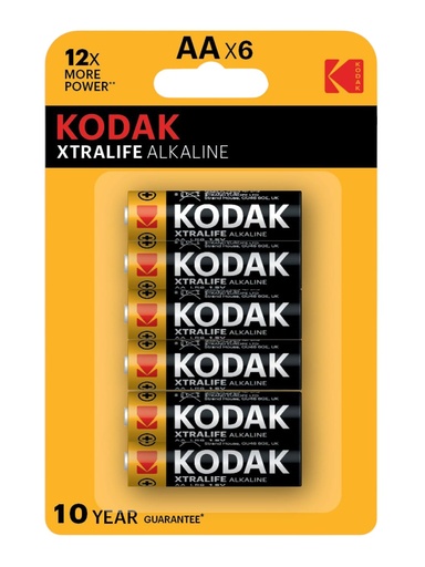 Xtralife Alkaline AA Batteries – Pack of 6