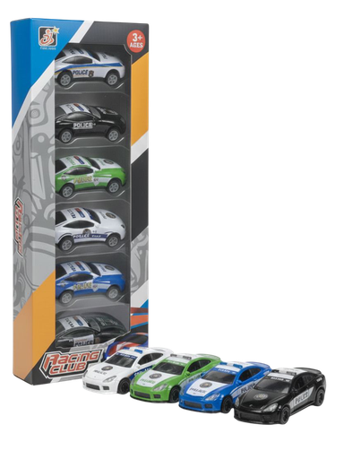 Toys Racing Club – 6-Piece Police Car Set